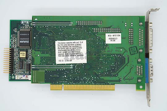 Matrox 迈创 Mystique 2MB显示卡MGA-MYST-2BN +视频子卡MGA-MYST-RRSTN（ MGA-1064SG-D芯片 + MGA-VC064SFB-C芯片）